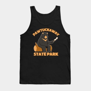 Pawtuckaway State Park Camping Bear Tank Top